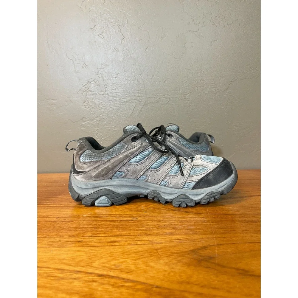Merrell Moab 2 Hiking Shoes Womens 7.5 Blue Brown All Terrain Outdoor Trail